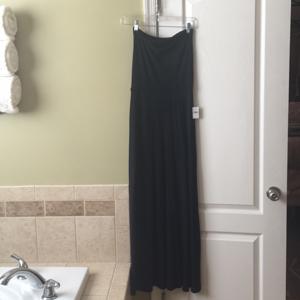 NWT- Gap Back Strapless Cotton Maxi Dress